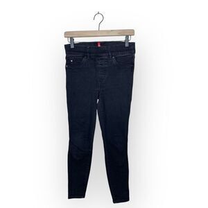 SPANX Black Denim Pull On Jeans Jeggings Size S Petite